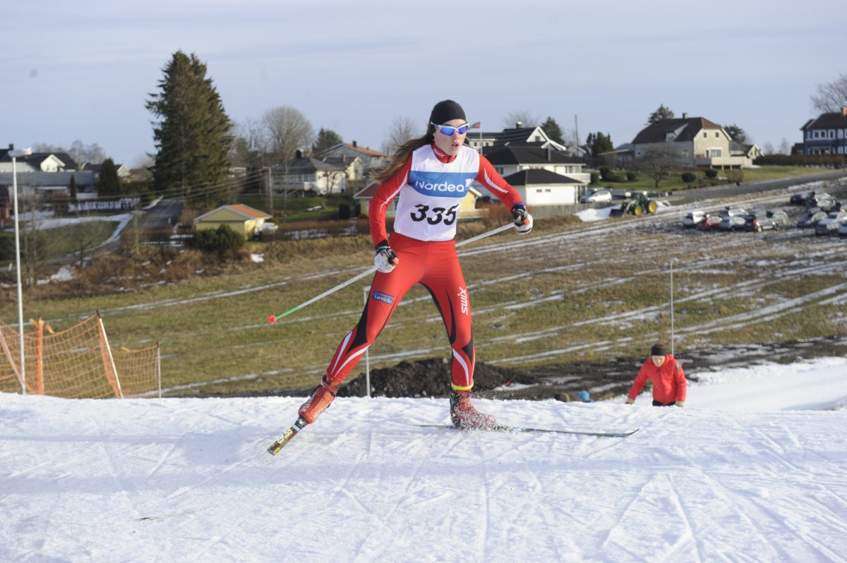 Hele tre stykker fra Larvik Ski til ungdomsstafetten!